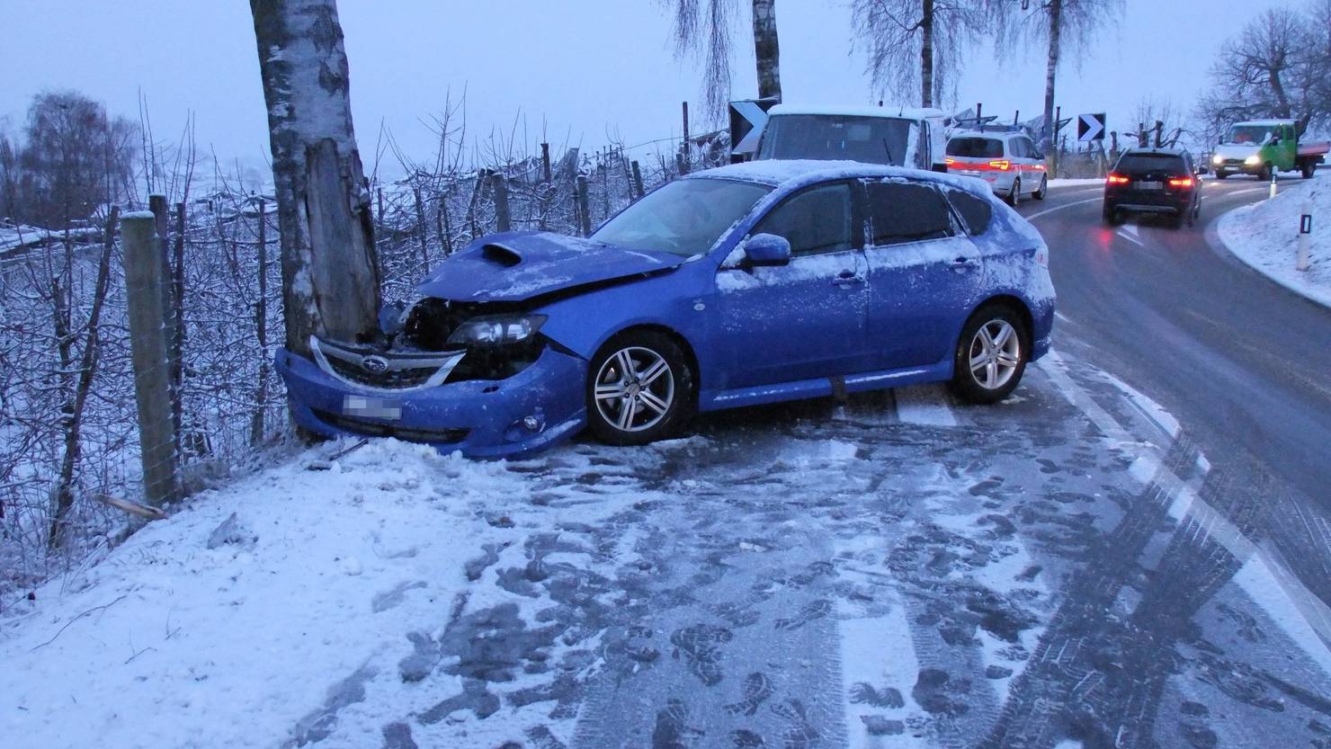 14 Unfälle auf rutschigen Strassen FM1Today