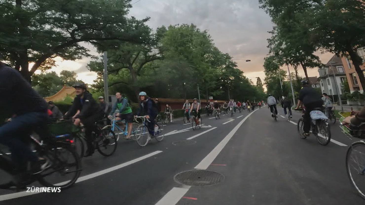 Stadtpolizei Zürich verzeigt 52 Personen an Critical Mass TeleZüri