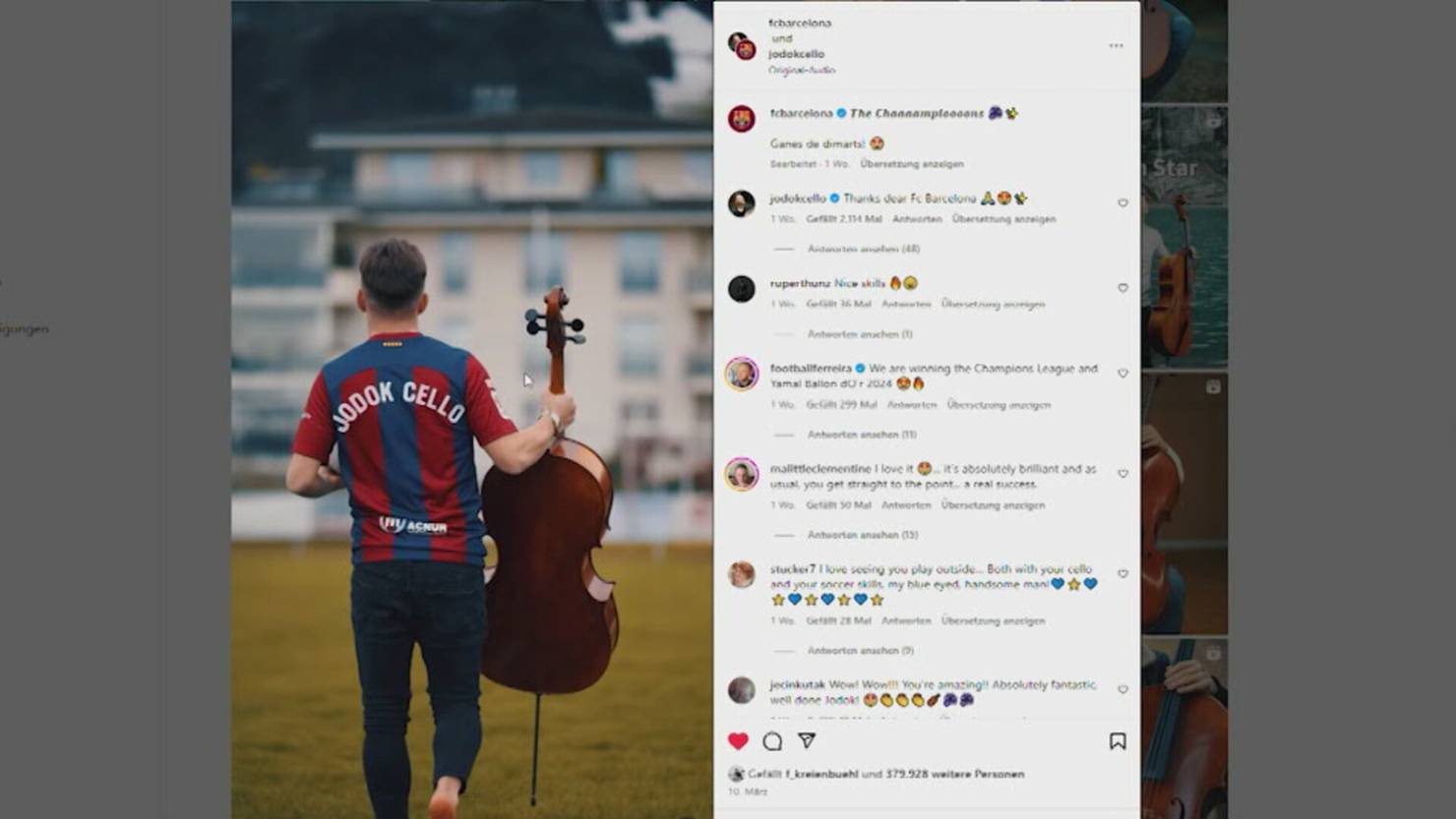 Luzerner Cellist Jodok Vuille Geht Viral Tele1