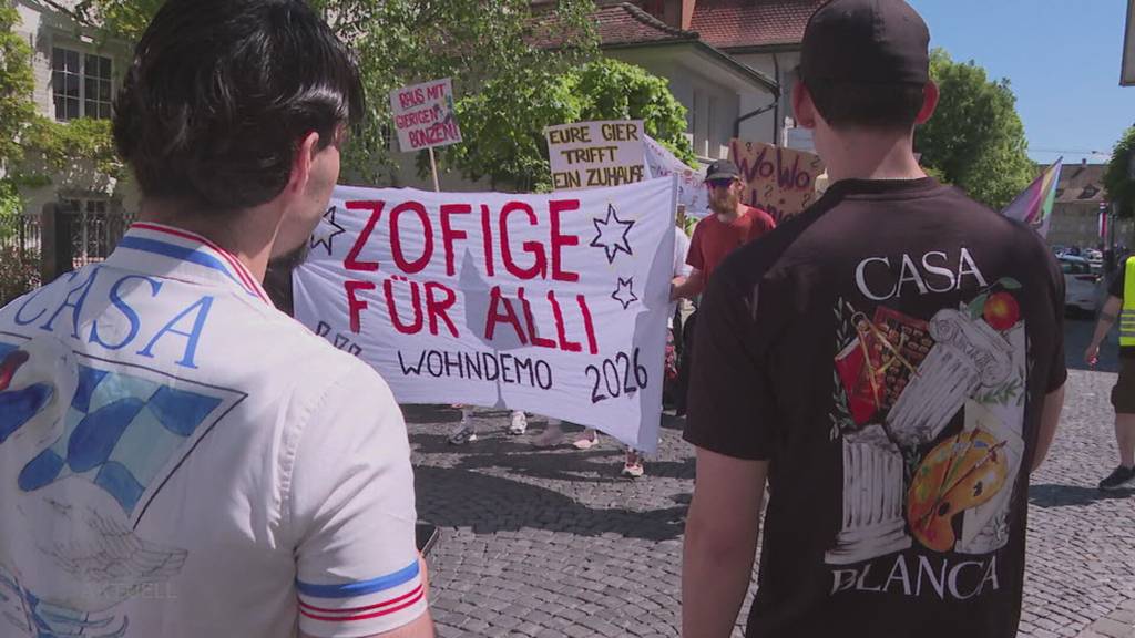Kampf gegen Leerkündigungen: Demonstranten wehren sich in Zofingen gegen Rausschmiss