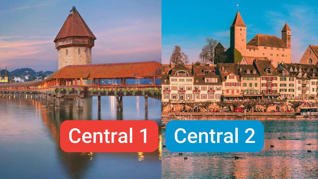 Höre ich Central 1 oder 2?