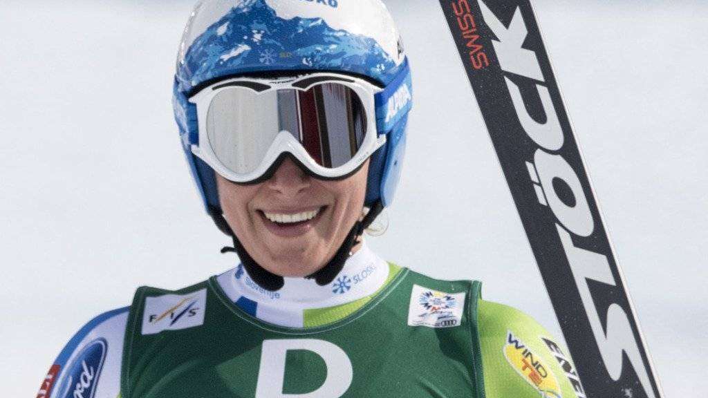 Gewann in St. Moritz auf Schweizer Ski WM-Gold in der Abfahrt: die Slowenin Ilka Stuhec