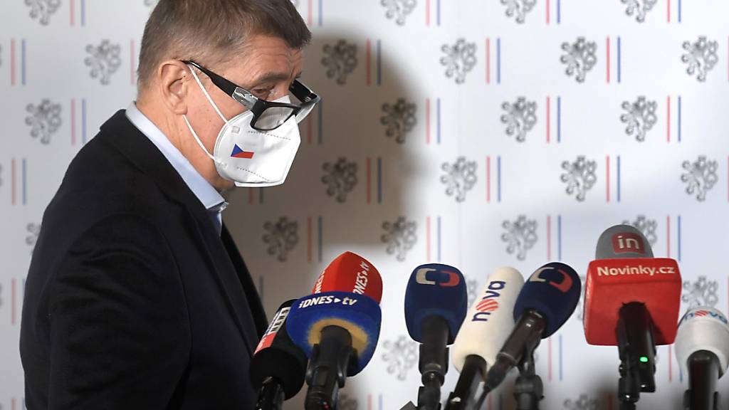 FILED - Der tschechische Ministerpr‰sident Andrej Babis bei einer Pressekonferenz. Photo: ÿÌhov· Michaela/CTK/dpa