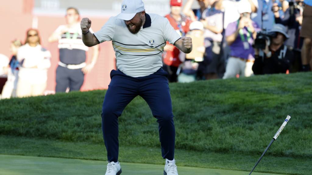 Shane Lowry sicherte dem Team Europa die Titelverteidigung am Ryder Cup vor den Toren New Yorks