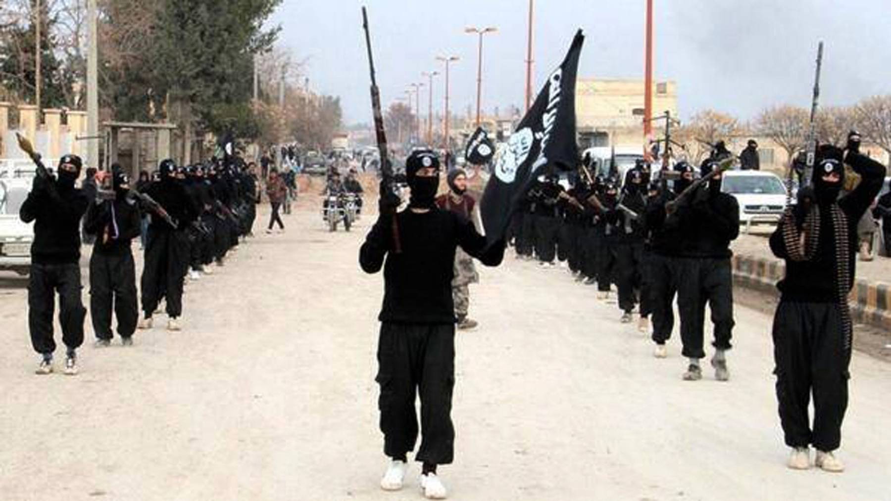 IS-Kämpfer in Raqqa, etwa 2014. Zu diesem Zeitpunkt radikalisierte sich in Genf eine kleine Gruppe von Konvertiten.