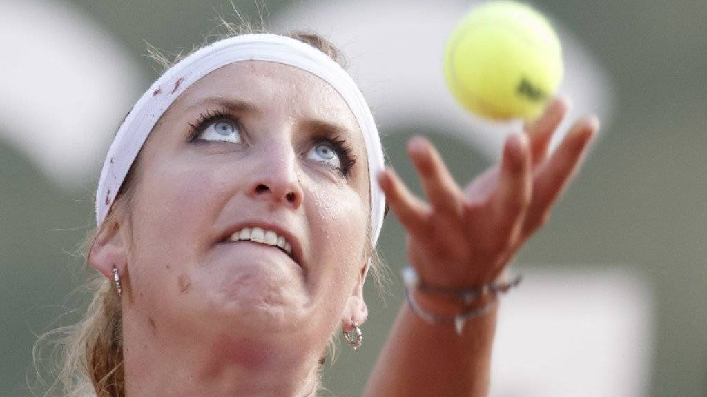 Beim Aufschlag eine schmerzhafte Entzündung zugezogen: Timea Bacsinszky kann nicht zum WTA-Turnier in Palermo antreten