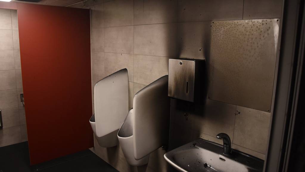 An der Toilette entstand Sachschaden von mehreren tausend Franken.