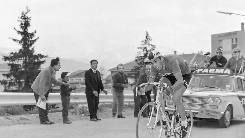 Eddy Merckx war ein Allrounder - stark am Berg und auch im Zeitfahren (hier bei der Tour de Romandie 1968)
