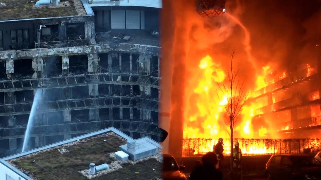 Grossbrand in Essen (D): Ganzer Wohnkomplex ausgebrannt – drei Verletzte