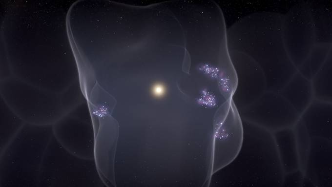 Sternexplosionen bildeten Lokale Blase rund um unsere Sonne