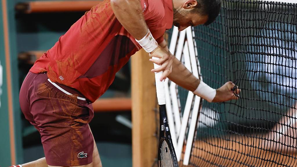 Nicht immer so souverän wie er sich das gewünscht hätte: Novak Djokovic in der 1. Runde des French Open