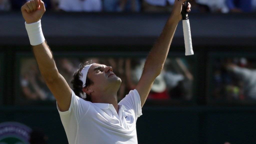 Ein epischer Sieg: Die Tatsache, dass er fünf Sätze lang mithalten und am Ende gewinnen konnte, gibt Roger Federer viel Glauben in seine physischen Fähigkeiten