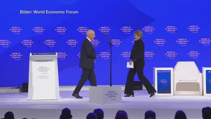 Erster Tag in Davos: Karin Keller-Sutter eröffnet WEF