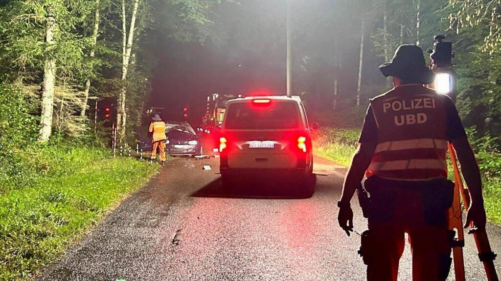 Auto prallt bei Rheinau in Baum - Beide Insassen schwer verletzt