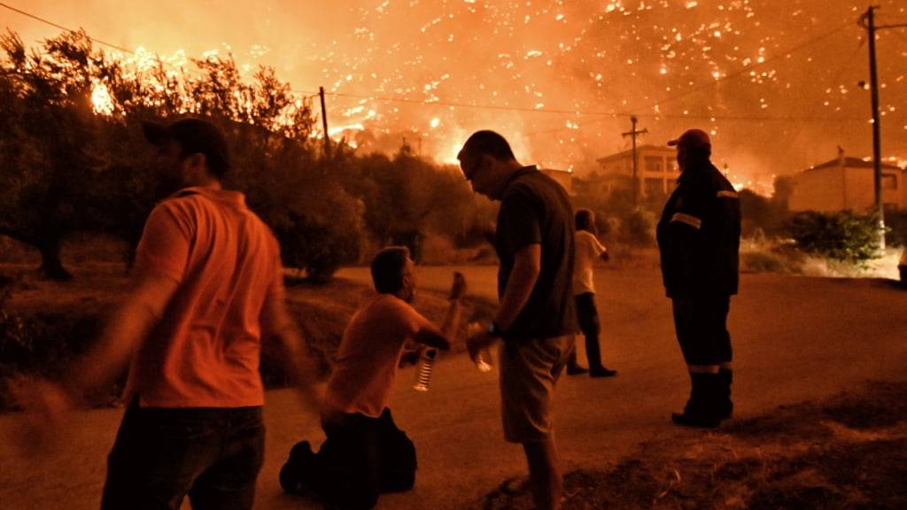 Seit Jahresbeginn sind in Griechenland nach Angaben des meteorologischen Amtes rund 45'000 Hektar Wald, Busch und landwirtschaftlich genutzte Flächen den Flammen zum Opfer gefallen. (Archivbild)