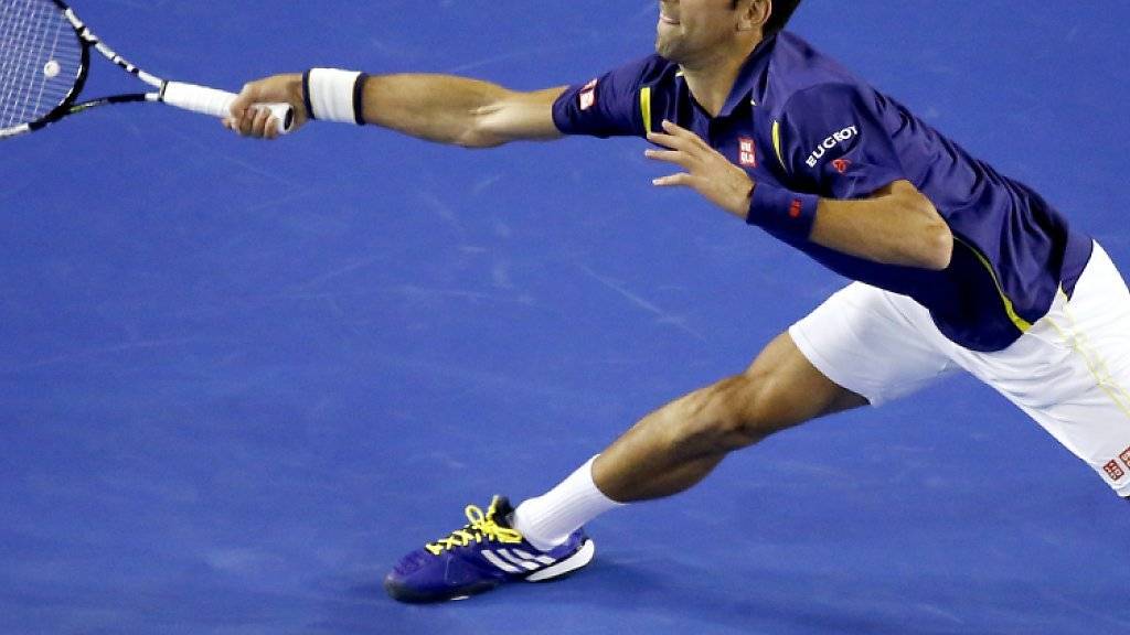 Novak Djokovic musste sich in den ersten zwei Runden noch nicht oft strecken.
