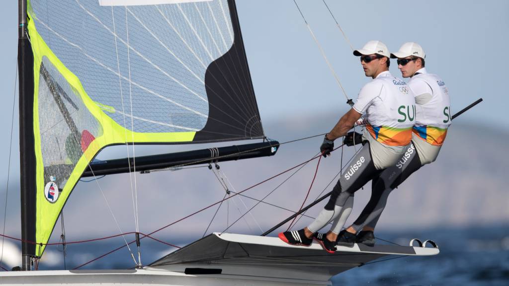 Sébastien Schneiter (rechts) an den Olympischen Spielen 2016 in Rio, damals an der Seite von Lucien Cujean