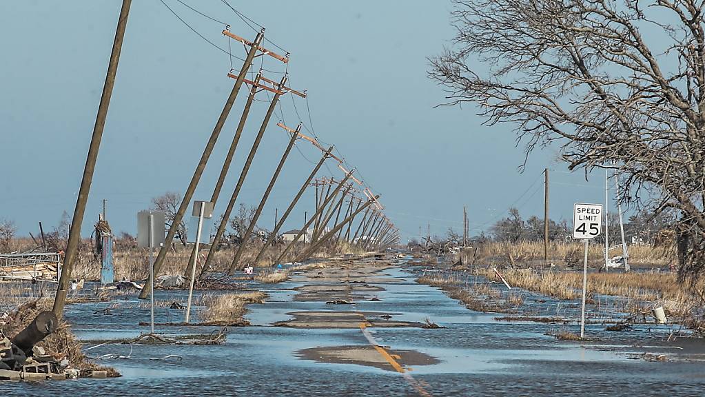 Die Ostküste der USA wurde im vergangenen Jahr stark von Hurrikanen getroffen - im Bild Hurrikanschäden im US-Bundesstaat Louisiana. (Archivbild)