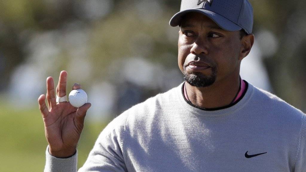 Tiger Woods' Miene drückt keine Zufriedenheit aus