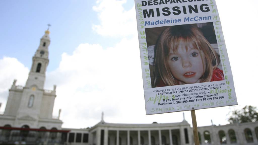 ARCHIV - Ein Bild des vermissten britischen Mädchens Madeleine McCann. Foto: Steven Governo/AP/dpa