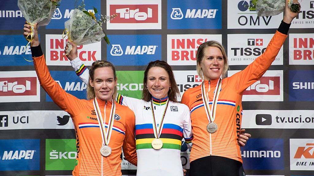 Niederländischer Dreifach-Triumph im WM-Zeitfahren der Frauen