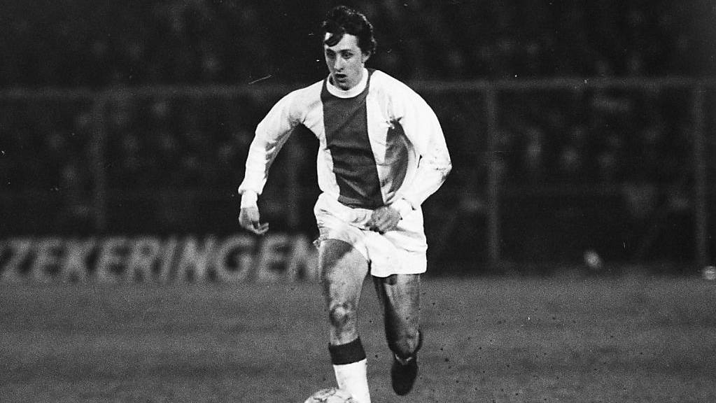 Souverän am Ball: So kannte man Johan Cruyff in der Zeit der grossen Erfolge mit Ajax Amsterdam zu Beginn der Siebzigerjahre