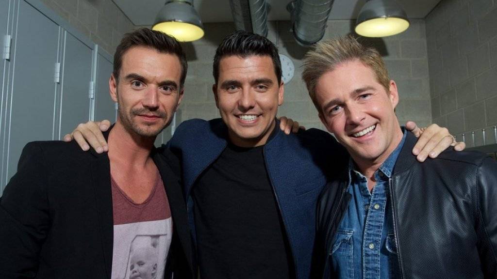 «Wollen gemeinsam Schlager-Partys feiern»: Florian Silbereisen, Jan Smit und Christoff (v.l.n.r.) von der neuen Schlager-Band Klubbb3 (Archiv).