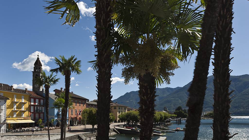Und es ist wieder der Süden, der die höchsten Temperaturen aufweist, wie zum Beispiel Ascona bei Locarno im Tessin. (Archivbild)
