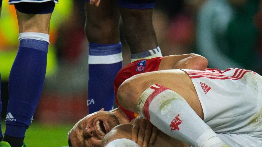 Zlatan Ibrahimovic zog sich die Verletzung im Europa-League-Viertelfinal gegen Anderlecht zu