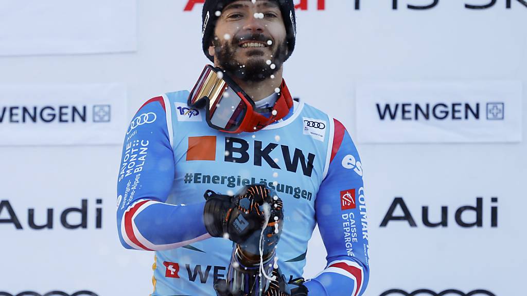 Cyprien Sarrazin lässt in Wengen die Korken knallen
