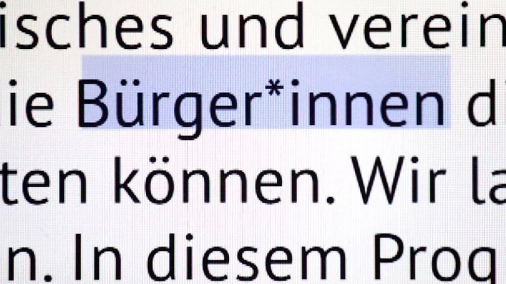 Genderstern wird bei der Stadt Zürich nicht verboten