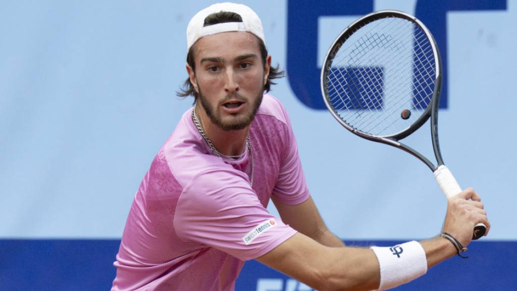 Trotz knapper Niederlage ein viel versprechendes Debüt auf der ATP Tour: Kilian Feldbausch in Gstaad