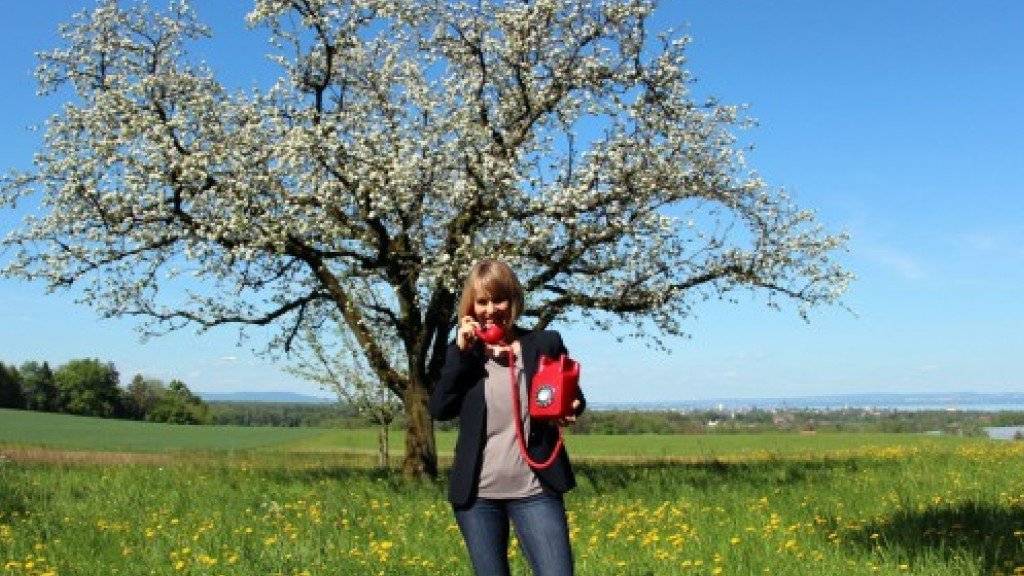 «Madame Bluescht» von Thurgau Tourismus gibt Auskunft über den Stand der Blütenknospen am Bodensee.