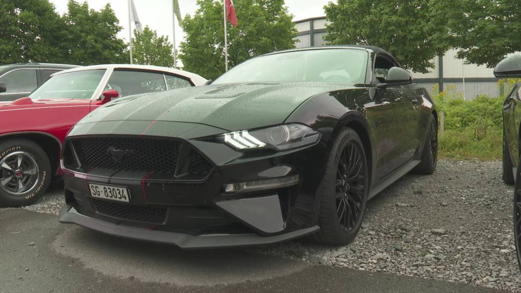 Heulende Motoren am US-Car- und Harley-Treffen in Thal