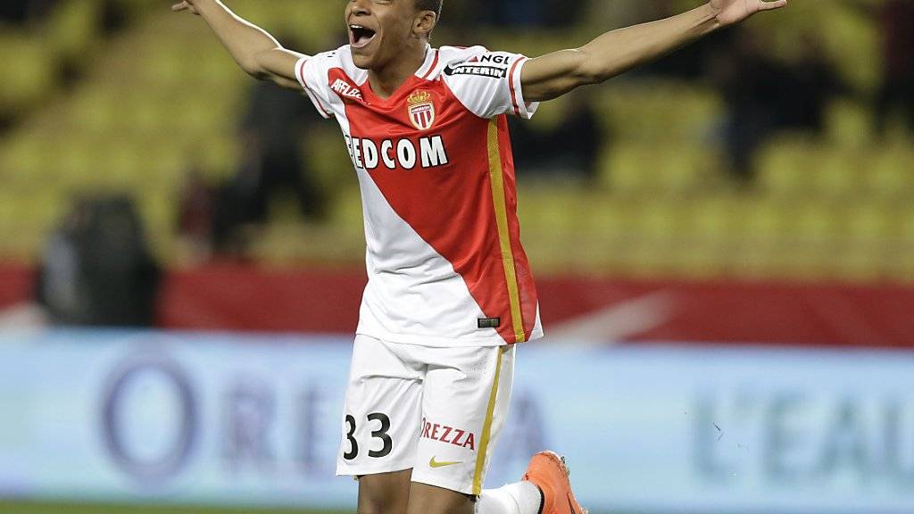 Kylian Mbappé von der AS Monaco ist eines der grossen Nachwuchstalente im französischen Fussball