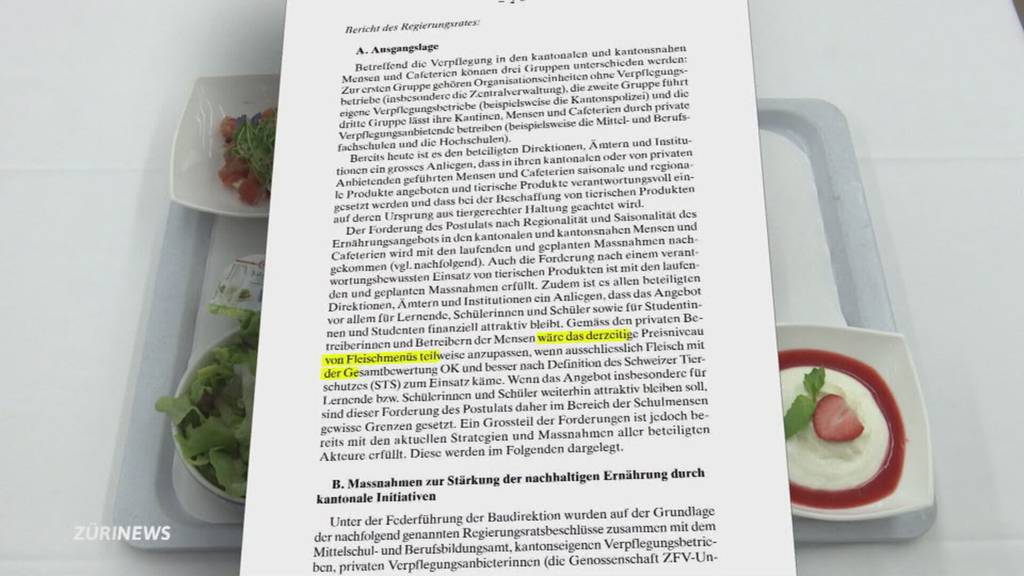 Nachhaltiges Mensa-Essen: Kantonsrat ist sich mehrheitlich einig