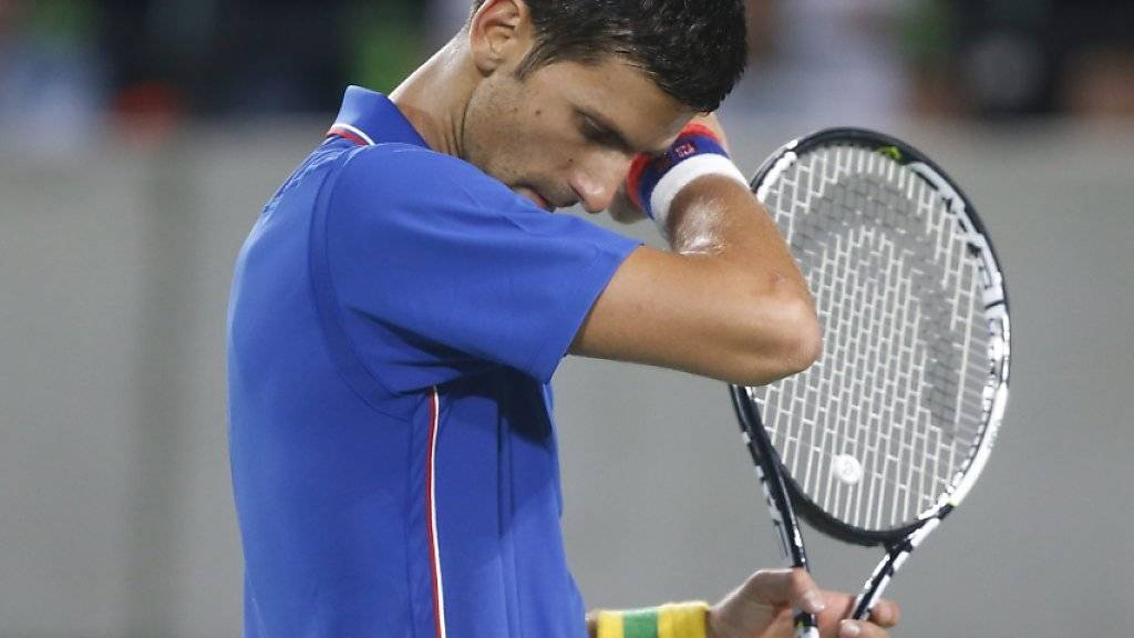 Bittere Enttäuschung: Novak Djokovic scheiterte in der 1. Runde und bleibt weiter ohne Olympiasieg