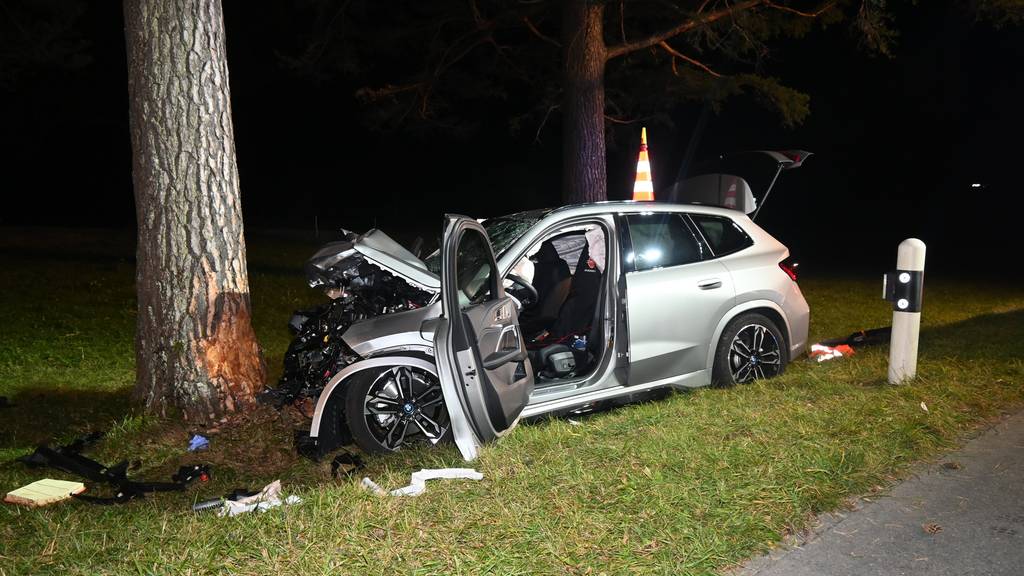 Auto kracht in Baum – Fahrer schwer verletzt