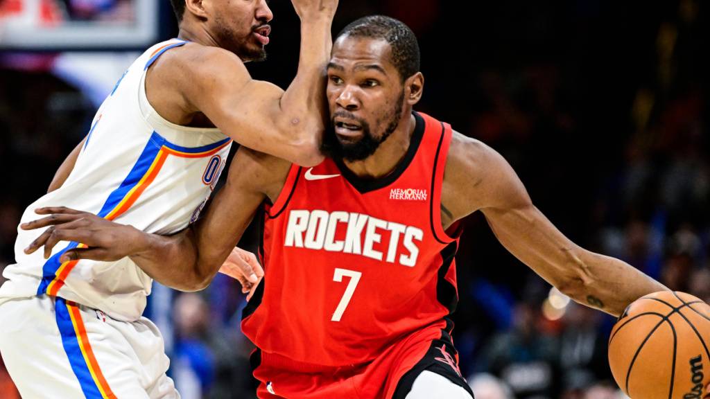 Houston Rockets (hier Kevin Durant) bezwingen die Oklahoma City Thunder in dieser Saison erstmals