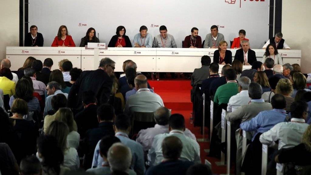 Versammlung der Sozialistischen Arbeiterpartei (PSOE) am Sonntag in Madrid.