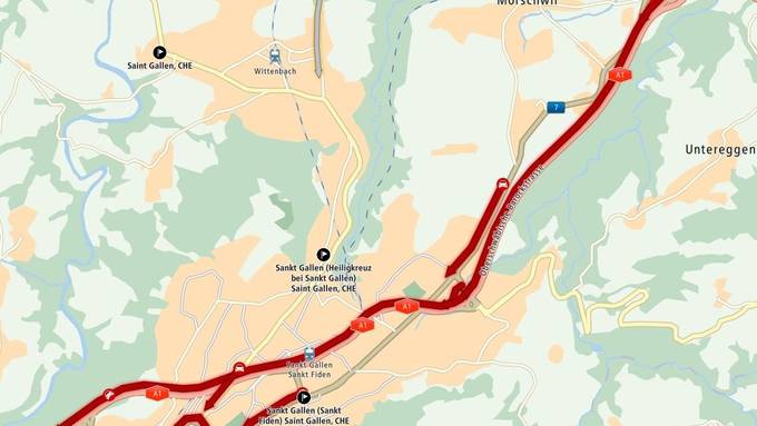 Stau auf der A1 ist aufgelöst