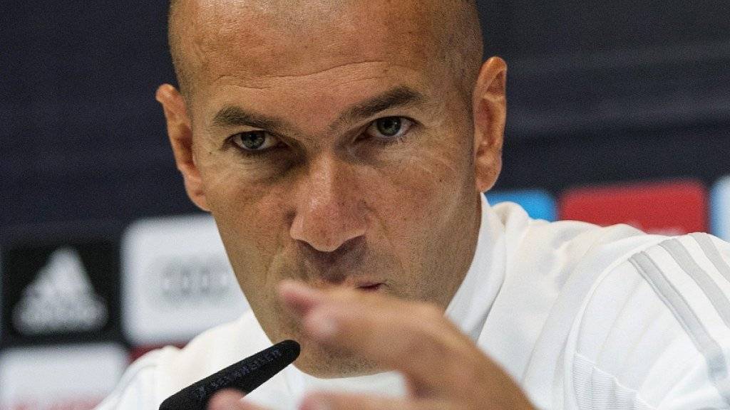Keine Panik: Real-Trainer Zinédine Zidane glaubt an die Rückkehr zu alter Stärke