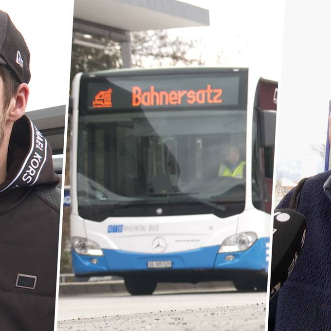 Bus statt Zug: Totalsperre im Rheintal spaltet die Meinungen