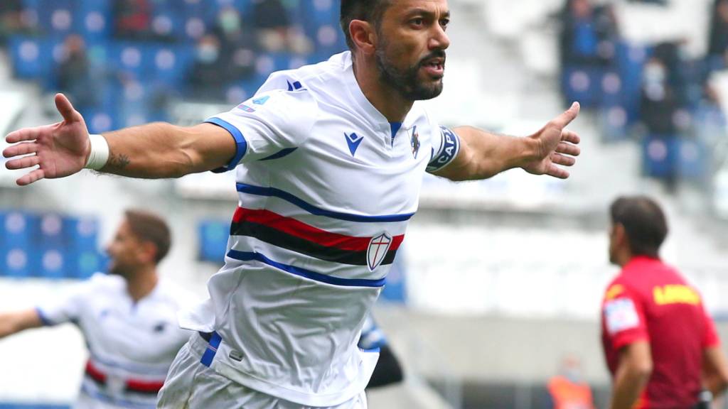 Vier Spiele, vier Tore: Sampdorias Altmeister Fabio Quagliarella (37) kanns noch immer