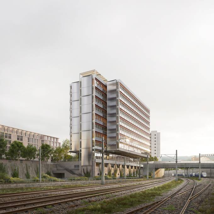 Dieses neue SBB-Hochhaus entsteht am Bahnhof Oerlikon