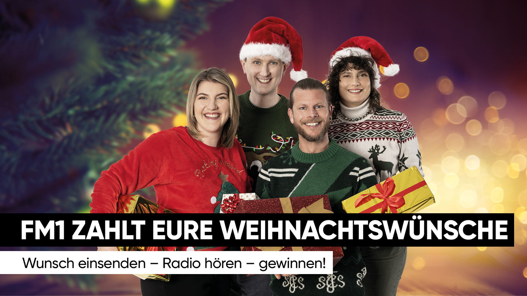 Die FM1 Wachmacher erfüllen jeden Morgen einen Weihnachtswunsch.