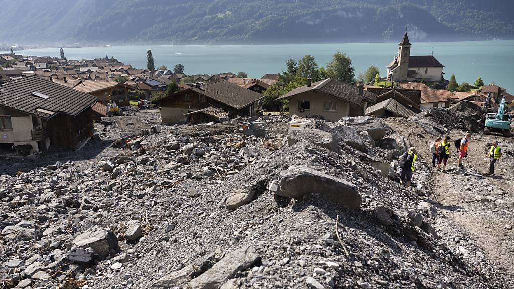 Das Unwetter vom Montag hat viel Geröll ins Dorf gebracht. (Archivbild)