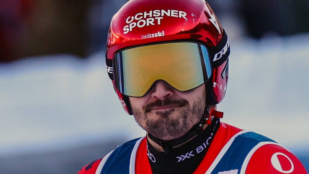 Loïc Meillard gehört auch im ersten Lauf des letzten Slalom des Weltcup-Winters zu den Schnellsten