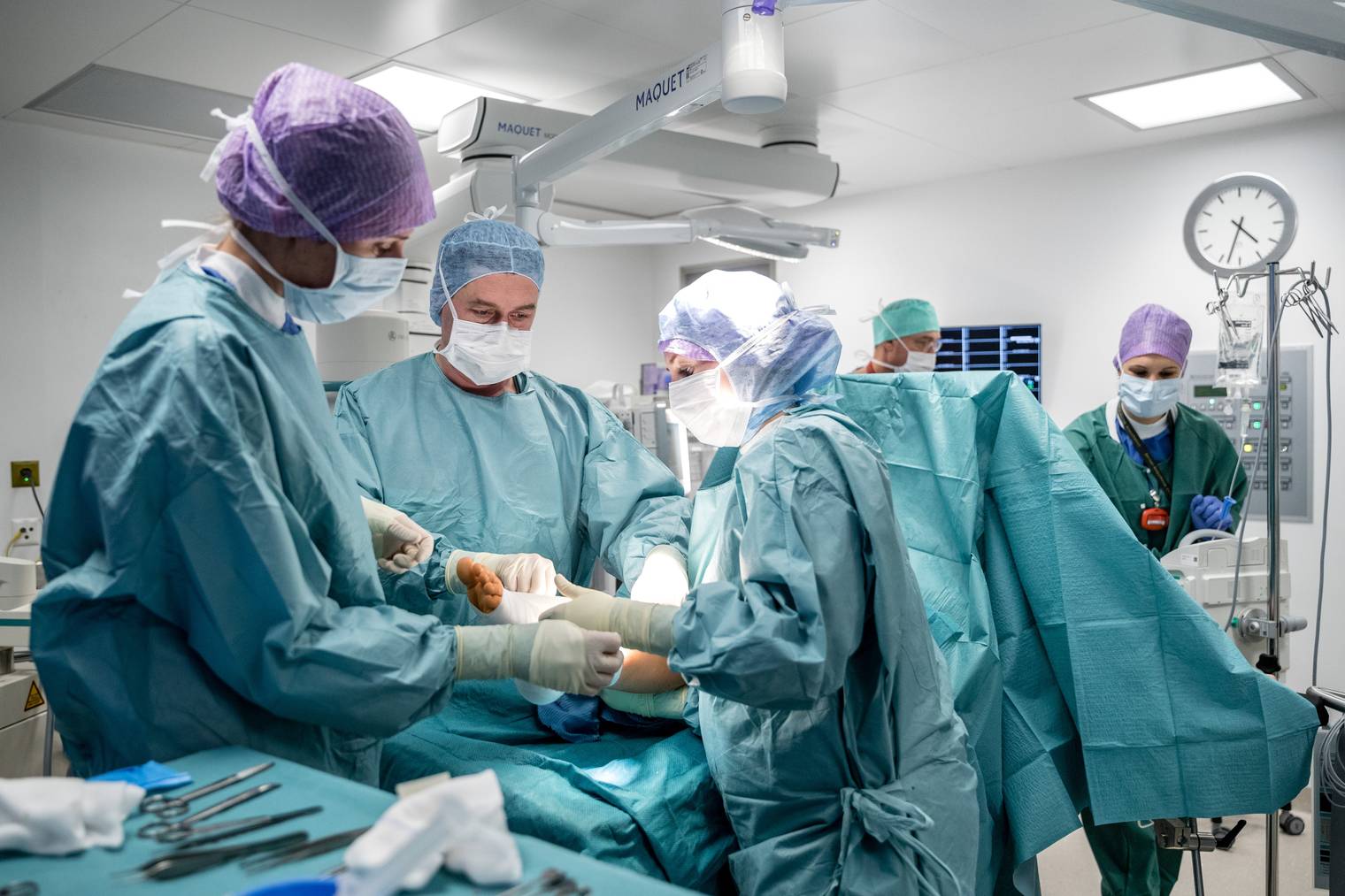 Eine ambulante Operation in einem Schweizer Spital.