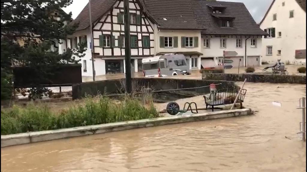 Unwetterschäden: Schaffhauser Dörfer stehen unter Wasser